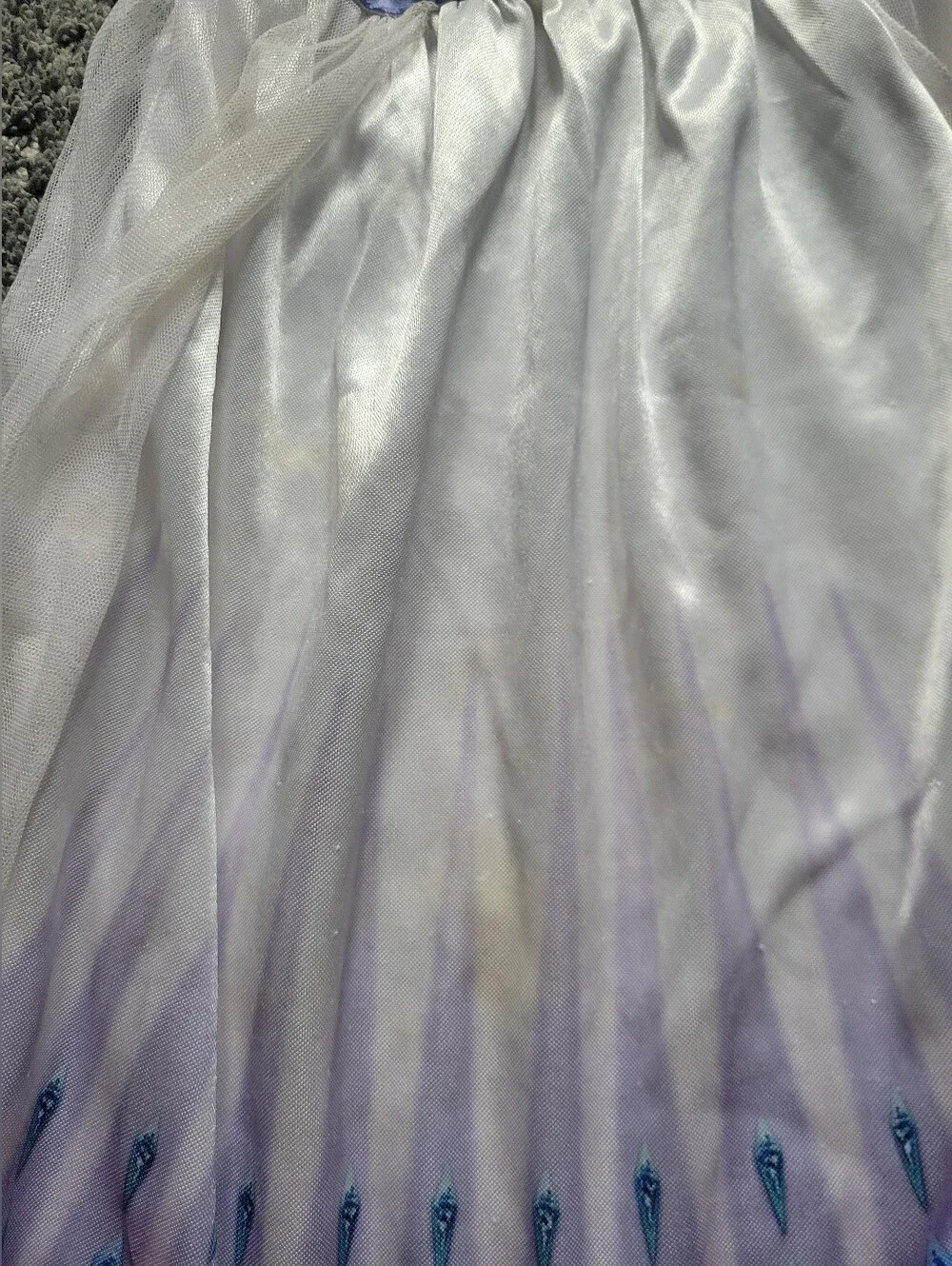 Disney Frozen II Elsa Purple and White Princess Nightgown Dress Size 4T